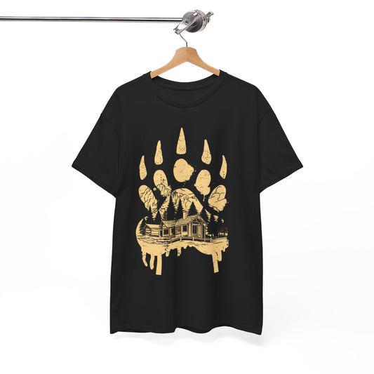 Bear Paw Tee - Nature-Inspired Unisex Heavy Cotton