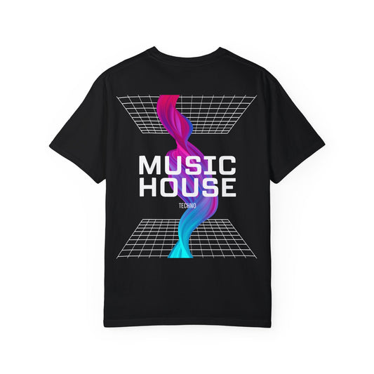 Music House Techno T-shirt - Stylish Graphic Tee for Music Lovers