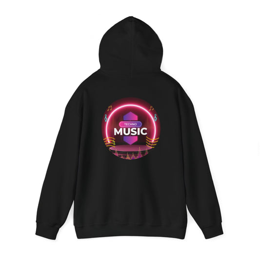 Techno Music Unisex Hooded Sweatshirt