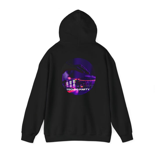 Techno Party Hoodie, Unisex Sweatshirt for Music Lovers